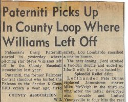 Paterniti Picks Up In County Loop Where Williams Left Off. July 14, 1971.