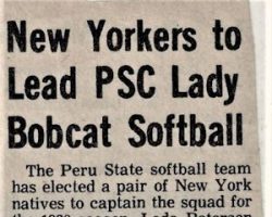 New Yorkers to Lead PSC Lady Bobcat Softball.