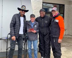 Richard Petty, Bill Race, Herschel Walker, Kyle Petty in Erie, PA. May 2025.