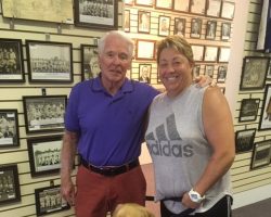 Bill Race and Lori Franchina at the CSHOF.