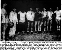 Practice Anyway. <em>Post-Journal</em> (Jamestown), December 3, 1946. Practice Anyway. December 3, 1946.