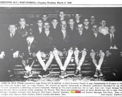 Eyes On WNY Title. <em>Post-Journal</em> (Jamestown), March 9, 1948. Eyes On WNY Title. March 9, 1948.