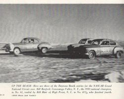 Car on left is Bill Rexford in this 1951 card.