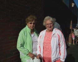 Fran DeAngelo and Erminia Rizzo, wife of inductee Marion Rizzo.