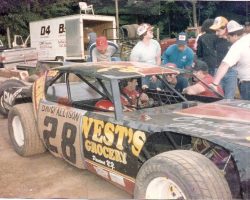 Rod Maloy with Davey Allison, 1987.