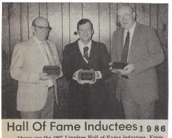 Hall Of Fame Inductees. 1986.