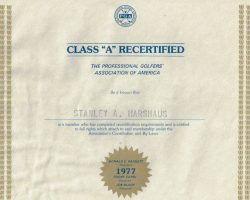 PGA Class A recertification. 1977. 77