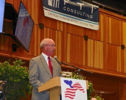 Randy Anderson accepting induction.