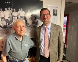 Sammy LaMancuso with NYS Assemblyman Andrew Molitor, August 29, 2026. Sammy LaMancuso with NYS Assemblyman Andrew Molitor, August 2026.