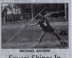 Sayers Shines In State Senior Games. Circa 2015.