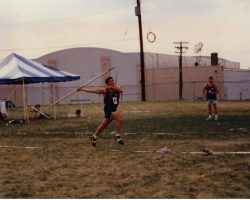 Michael Sayers - javelin throw.