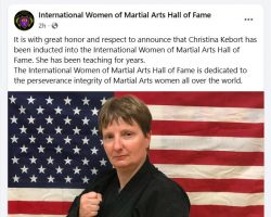 2026 inductee of International Women of Martial Arts Hall of Fame.