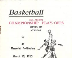 1965 Section 6 program cover