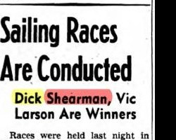 Sailing Races Are Conducted. July 20, 1944.