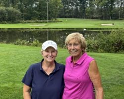 Sheilah Gulas and Kay Gould at Chautauqua Golf Club.