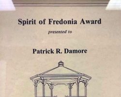 Spirit of Fredonia Award. November 4, 1996. Spirit of Fredonia Award. November 4, 1996.