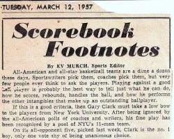 Scrapbook Footnotes. March 12, 1957.