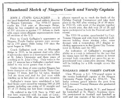 Sienna vs Niagara program. December 22, 1956. Sienna vs Niagara program. December 22, 1956.