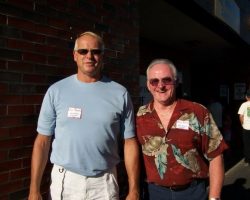 Tom and Barry Brown, sons of inductee Walt Brown.