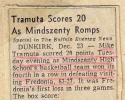 Tramuta Scores 20 As Mindszenty Romps. December 23, 1960.