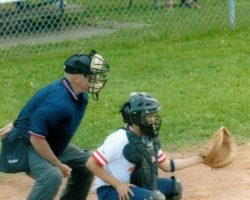 Paul Cooley umpiring.