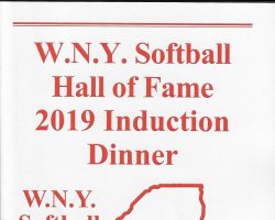 WNYSHOF induction dinner program cover.