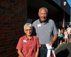 Inductee Bob Winterburn and Carol.
