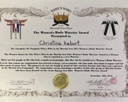 Women's Budo Warrior Award. November 10, 2018.