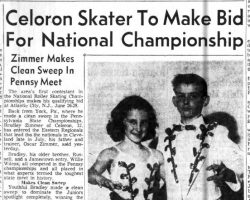 Celoron Skater To Make Bid For National Championship. May 13, 1958.