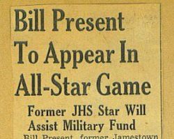 Bill Present To Appear In All-Star Game, 1942.