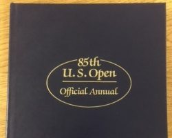 Annual book  from the 1985 U.S. Open played at Oakland Hills (MI) - Bud was the tournament director.