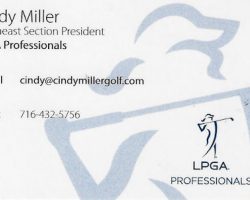 Cindy Miller's business card. 2021. Cindy Miller's business card. 2021.