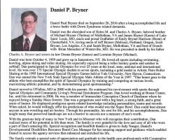 Daniel P. Bryner obituary. 2016. Daniel P. Bryner obituary. 2016.