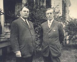 Parke Hill Davis, left, and Woodrow Wilson.