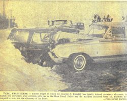 Fatal Crash Scene. February 20, 1964.