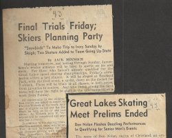 Final Trials Friday. Great Lakes Skating Meet Prelims Ended.