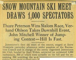 Snow Mountain Ski Meet Draws 1,000 Spectators.