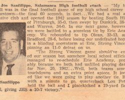 The Sport Highlight I Remember.  October 11, 1958.