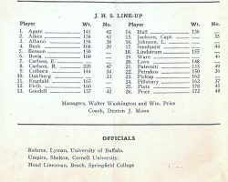 1931 Jamestown High School football program. Murray Shelton, umpire.