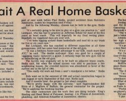 Raiders Await A Real Home Basketball Game. November 18, 1986.