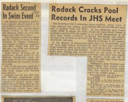 Swimming articles. 1954.