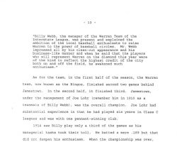 William M. Webb, The Man and His Legacy, by Greg Peterson. Page 13.