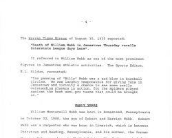 William M. Webb, The Man and His Legacy, by Greg Peterson. Page 4.