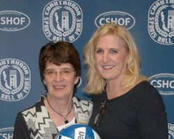 CSHOF inductees Deb Palmer and Jolene Nagel, 2017.