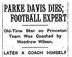 Parke Hill Davis obituary. June 5, 1934.