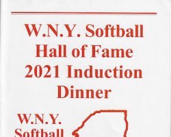 Western New York Softball Hall of Fame program cover, October 16, 2021.