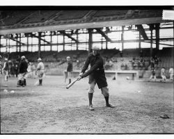 Ray Caldwell, New York  AL, at Ebbets Field exhibition game, 1913.