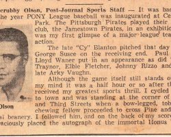 The Sport Highlight I Remember. 1956.