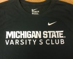 Michigan State University varsity club t-shirt - Bud was a letterman and captain of the MSU baseball team in 1948.