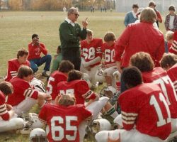 Tom Cusimano at work with the Jamestown High School junior varsity squad. Tom Cusimano at work with the Jamestown High School junior varsity squad.
